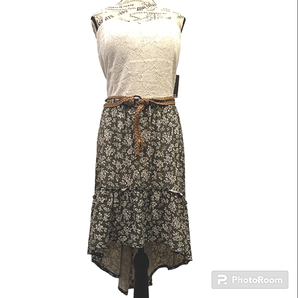 Lace High Low Asymmetrical Sweetheart neckline thin trap dress Plus Size Floral
